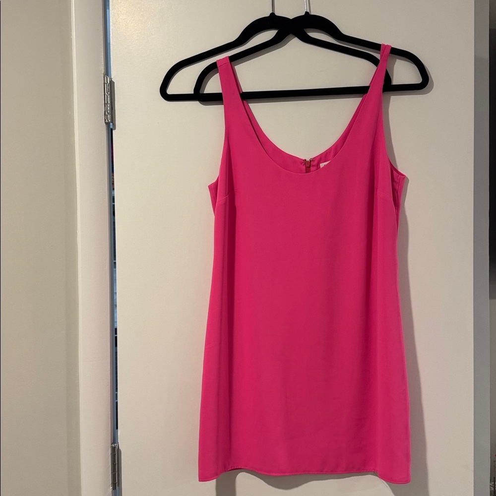 Amanda Uprichard Fuchsia V-Neck Dress